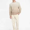 Eco Trey Crewneck Marled Striped Sweater