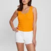 Eco Triangle Bling Ribbed Tank