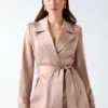 Eleonor Satin Wrap Trench