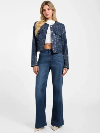 Elisa Sequin Denim Jacket
