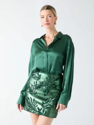 Elisa Silk Oversized Shirt