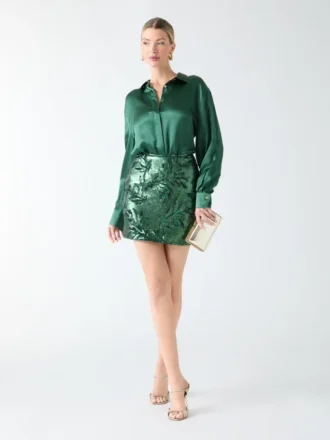 Elisa Silk Oversized Shirt