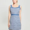 Elsie Tweed and Denim Dress