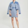 Elsie Tweed and Denim Dress