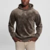 Embossed Velvet Hoodie