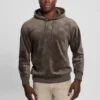 Embossed Velvet Hoodie