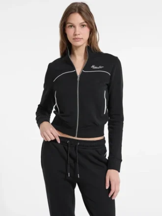 Embroidered Active Zip Sweatshirt