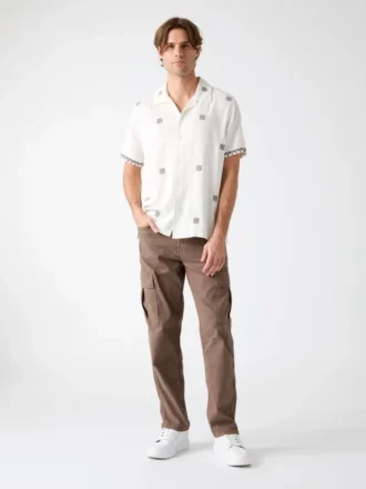 Embroidered Camp Shirt