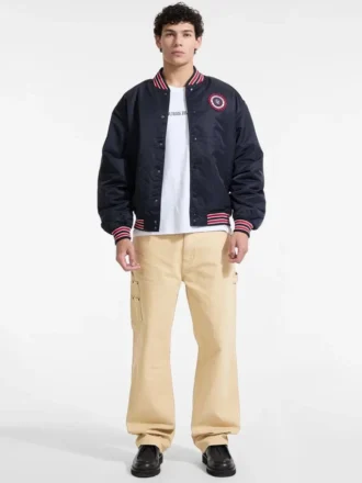 Embroidered Patch Varsity Jacket
