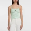 Embroidered Star Crop Top