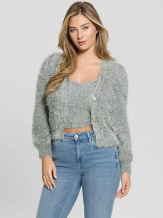 Emiko Eyelash Crop Cardigan