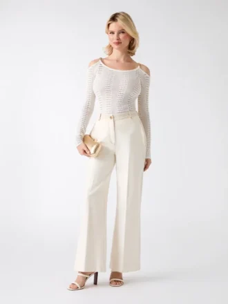 Emma Cold-Shoulder Sweater Top