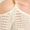 Emma Cold-Shoulder Sweater Top