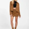 Erin Faux-Suede Mini Skirt