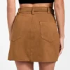 Erin Faux-Suede Mini Skirt