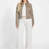 Estell Faux-Suede Moto Jacket