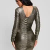 Eva Reversible Metallic Dress