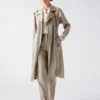 Eva Satin Trench Coat
