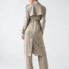 Eva Satin Trench Coat
