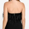 Evita Feather Bandage Dress