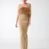 Evita Feather Bandage Gown