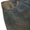 Eyelet Low-Rise Denim Pants