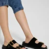 Fasten Suede Sandals