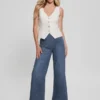 Fatima Faux-Leather Vest