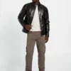 Faux Leather Biker Jacket