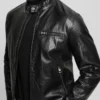 Faux-Leather Biker Jacket