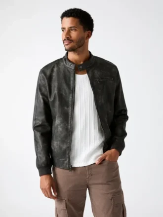 Faux-Leather Jacket