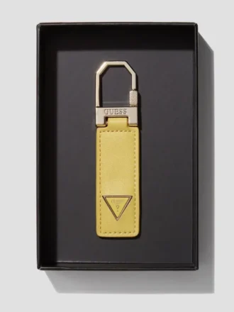 Faux-Leather Key Ring