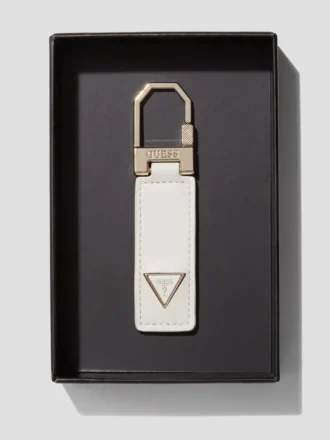 Faux-Leather Key Ring