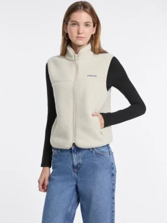 Faux-Sherpa Crop Jacket
