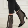 Fearne Embellished Mesh Ankle Bootie