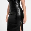 Fergie Faux-Leather Dress