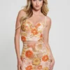 Fia Floral Sequin Bustier Top