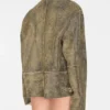 Flaked Leather Jacket