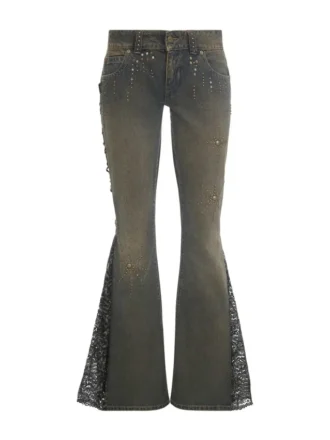 Flare Lace Jeans