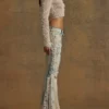 Flare Lace Jeans