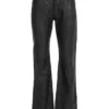 Flared Leather Pants