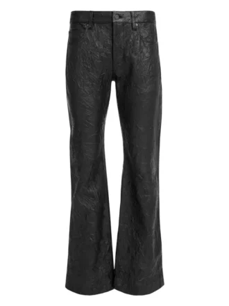 Flared Leather Pants