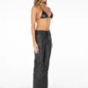 Flared Leather Pants