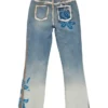 Floral Denim Pants