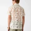 Floral Devore Burnout Shirt