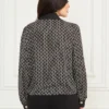 Freda Printed Chain Scarf Blouse
