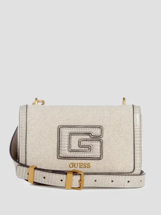 G Status Snake-Embossed Mini Crossbody