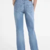G08 Mid-Rise Distressed Straight Jeans