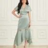 Garland Satin Skirt
