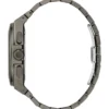 Gc Dark Silver-Tone and Blue Multifunction Watch